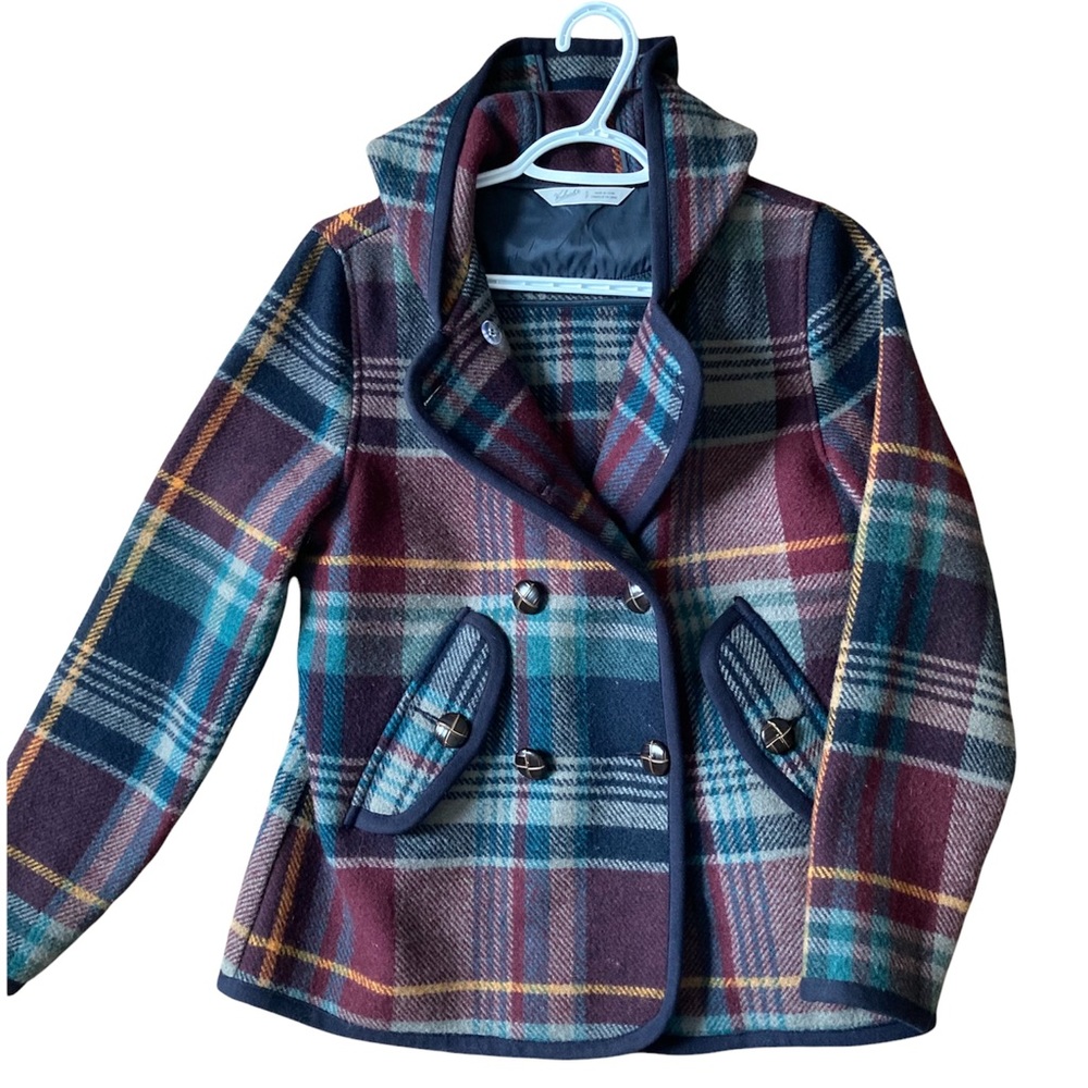 Woolrich plaid coat